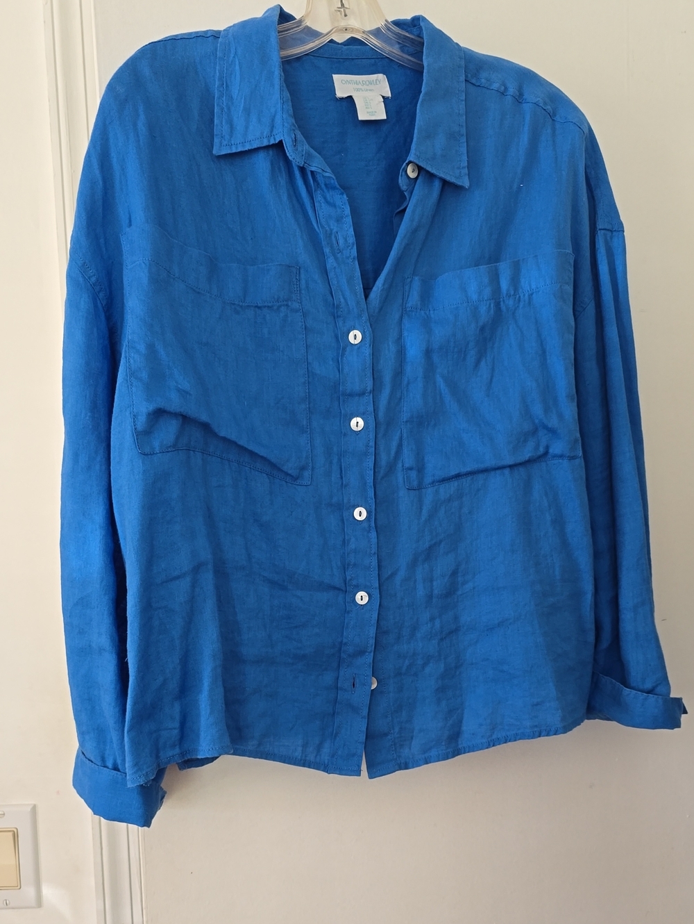 100% Linen Button Front Shirt